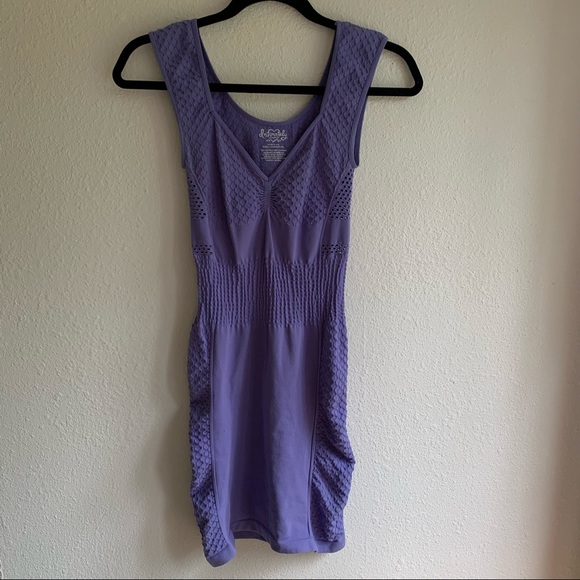 Free people Dress Lilac bodycon stretchy XS/s - Picture 2 of 9